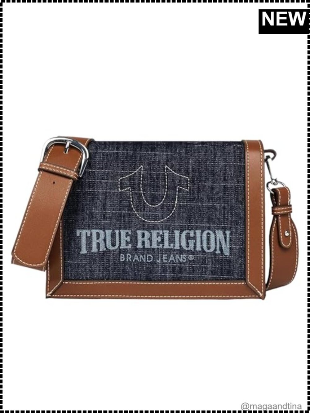 Crossbody Bag Multi-Compartment Shoulder Purse Adjustable Strap Magnetic Snap